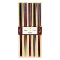 日本製木箸 23cm 茶 26534 1パック（5膳） 食洗機対応 カワイ