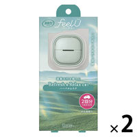 消臭力 クルマ用 フィールユー クリップタイプ 本体 ハーバルムスク 1セット（1個×2） 消臭剤 車 芳香剤 エステー