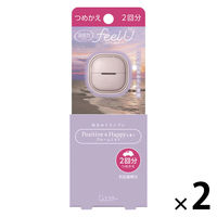 消臭力 クルマ用 フィールユー クリップタイプ 詰め替え2回分 ブルームミスト 1セット（1個×2） 消臭剤 車 芳香剤 エステー