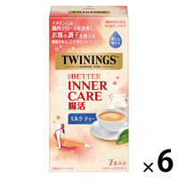 片岡物産 トワイニング ザ・ベター 腸活 ミルクティー 1セット(1箱(7本入)×6) 粉末飲料 インスタント 個包装