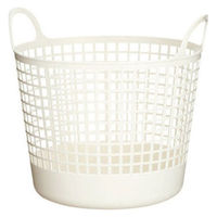 ラウンドバスケット　ホワイト　SCB-1　吉川国工業所