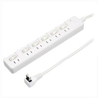 ヤザワコーポレーション 雷ガード付6個口節電タップ5mホワイト H8KS665WH 1個