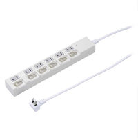 ヤザワコーポレーション 雷ガード付6個口節電タップ3mホワイト H4BKS663WH 1個