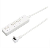 ヤザワコーポレーション 雷ガード付3個口節電タップ5mホワイト H8KS335WH 1個