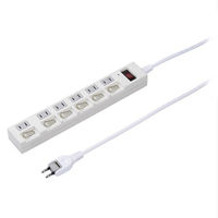 ヤザワコーポレーション 個別集中スイッチ付節電タップ6個口1m白 Y02BKS671WH 1個