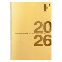 【アウトレット】【2026年度版手帳】日本ノート FOB A6 ミニダイアリーノート マンスリー ゴールド PBF55GO26 1冊