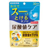 お口でスーッととけるサプリ　 尿酸値ケア 30日分　1袋（60粒入）　レモン味　ノンシュガー　機能性表示食品　UHA味覚糖