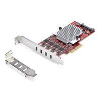 Startech.com USB-C݃J[h PCIe 3.0 e10Gbps Wvt@C P10Q4C-USB-CARD 1iij