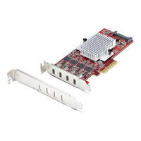 USB-C݃J[h PCIe 3.0 e10Gbps [vt@C P10Q4C-USB-CARD-LP 1iij