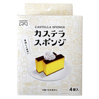 キッチンスポンジ ソフトスポンジ カステラスポンジ イエロー 1パック（4個入）アイセン