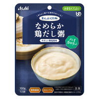 介護食 やわらか食 アサヒグループ食品 まんぷく日和 なめらか鶏だし粥 ハイカロリー 1袋【かまなくてよい】