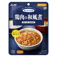 介護食 やわらか食 アサヒグループ食品 まんぷく日和 鶏肉の和風煮 6袋【舌でつぶせる】