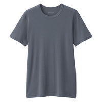 無印良品 メンズ　紳士 あったか綿 クルーネック半袖Ｔシャツ 紳士Ｓ ダークグレー 良品計画