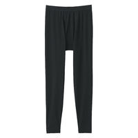 無印良品 メンズ　紳士 あったか綿 ロングタイツ 紳士ＸＬ 黒 良品計画