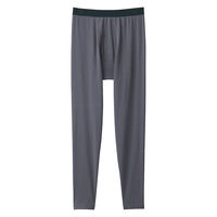 無印良品 メンズ　紳士 あったか綿 厚手 ロングタイツ 紳士Ｌ ダークグレー 良品計画