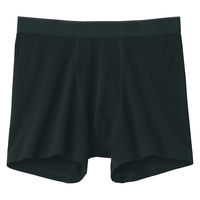 無印良品 メンズ　紳士 なめらか 前開きボクサーパンツ 紳士Ｓ 黒 良品計画