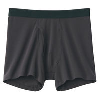 無印良品 メンズ　紳士 なめらか 前開きボクサーパンツ 紳士Ｍ ブラウン 良品計画