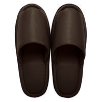 アベイチ レザースリッパ(プライム ブラウン)フリーサイズ(約27cm) JWLSー010_BR 1ケース(50足入)（直送品）