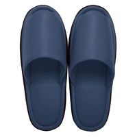 アベイチ レザースリッパ(プライム ネイビー)フリーサイズ(約27cm) JWLSー010_NV 1ケース(50足入)（直送品）