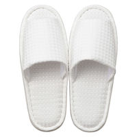 アベイチ ウォッシャブルワッフルスリッパ オフホワイト フリーサイズ(約28cm) JWWS-001_WH 1ケース(100足入)（直送品）
