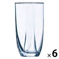 ARC エッフェルタンブラー 350CC クリア 48329 1セット（1個×6） お冷グラス ワールドクリエイト