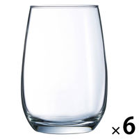 ARC メインタンブラー 370CC クリア 48327 1セット（1個×6） お冷グラス ワールドクリエイト
