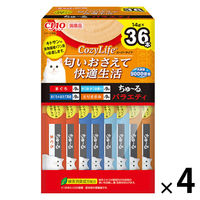 【アウトレット】（バラエティパック）いなば CIAO チャオ コージーライフ ちゅーる 猫 国産（14g×36本）4箱 いなば キャットフード