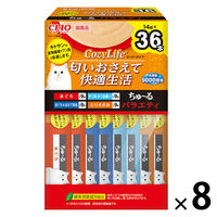 【アウトレット】（バラエティパック）いなば CIAO チャオ コージーライフ ちゅーる 猫 国産（14g×36本）8箱 いなば キャットフード