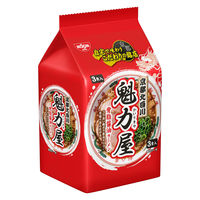 魁力屋監修　背脂醤油ラーメン　1セット(３食入)　日清食品