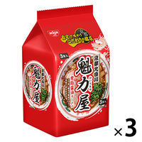 魁力屋監修　背脂醤油ラーメン　1セット(9食:3食入×3パック)　日清食品