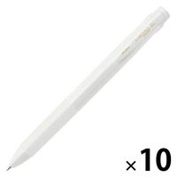 ゼブラ サラサクリップ3C 0.5mm 限定モノクロームシリーズ ホワイト軸 3色ボールペン J3J5ーMCーW 1セット（1本×10）