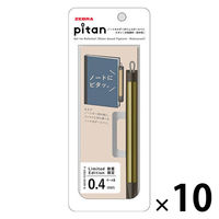 ゼブラ ピタン 0.4mm 限定 ゴールド軸　黒インク ゲルインクボールペン PーJJS115ー25AWーG 1セット（1本×10）