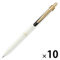 ゼブラ サラサグランド 0.5mm 限定モノクロームシリーズ ホワイト／黒インク ゲルインク PーJJ57ーMCーW 1セット（1本×10）