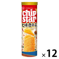 ポテトチップス チップスター Ｌサイズ 七味唐辛子味 1セット（1個×12）
