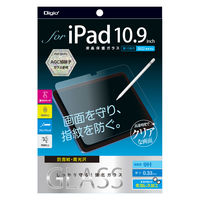 ナカバヤシ iPad 10.9インチ用 液晶保護ガラス 光沢指紋防止 TBF-IP22GS 1個
