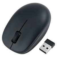 ナカバヤシ 無線静音 3ボタン BlueLEDマウス ブラック MUS-RKT247BK 1個