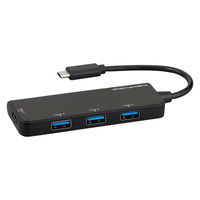 ナカバヤシ USB3.2Gen1 TypeーC 4ポートハブ ブラック UH-C3404BK 1個