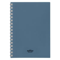 リヒトラブ ソフィーチェノート A6 スレートブルー リーフ30枚 N3201-11 1冊