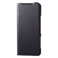 arrows Alpha ケース 手帳型 マグネット 衝撃吸収 超軽量 ブラック PM-F251PLFUBK エレコム 1個（直送品）