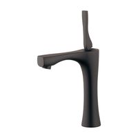 カクダイ 716ー904ーD シングルレバー立水栓(ミドル)/マットブラック 1台（直送品）