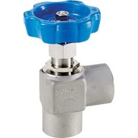 フジキン Fujikin ステンレス鋼製ニードルストップバルブ(アングル形) US-33PD-R 1台 126-4412（直送品）