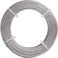 日興製綱 NIKKO 【売切廃番】カットワイヤーメッキ無し ワイヤ径:6mm 全長30m 使用荷重290kg CWB630H 1巻（直送品）
