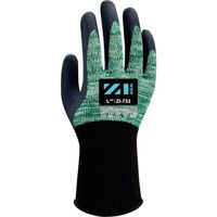 ウィード Weed 耐切創手袋 ZIZAI ZI―733 天然ゴム背抜き Lサイズ(10双入) ZI733L 1袋(10双)（直送品）