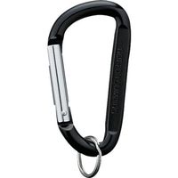 アイテック 光 カラビナ 黒 80mm KRA-801 1個 820-1605（直送品）