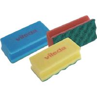 FREUDENBERG Vileda スポンジたわし レッド 123112 1セット(100個:10個×10パック) 390-2276（直送品）