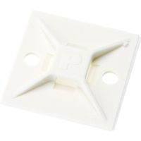 PANDUIT マウントベース アクリル系粘着テープ付き 白 (500個入) ABM112-AT-D 1セット(1000個:500個×2袋)（直送品）