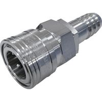 吉田工作所 NKCカップリング NL型カップリングソケット(SUS304) 3/4ホースニップル NL-46SH-S 1個 536-0954（直送品）