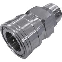 吉田工作所 NKCカップリング NL型カップリングソケット(SUS304) R3/4 オネジ NL-46SM-S 1個 536-1058（直送品）