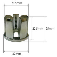 フジテックジャパン ダイカストアジャスターベース Φ32巻きパイプ用 配管用ブラケット・ソケット 1100100011201 1個（直送品）