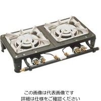 アサヒサンレッド テーブルコンロ MDー702 2連・マッチ点火 12・13A 62-6496-65 1個（直送品）